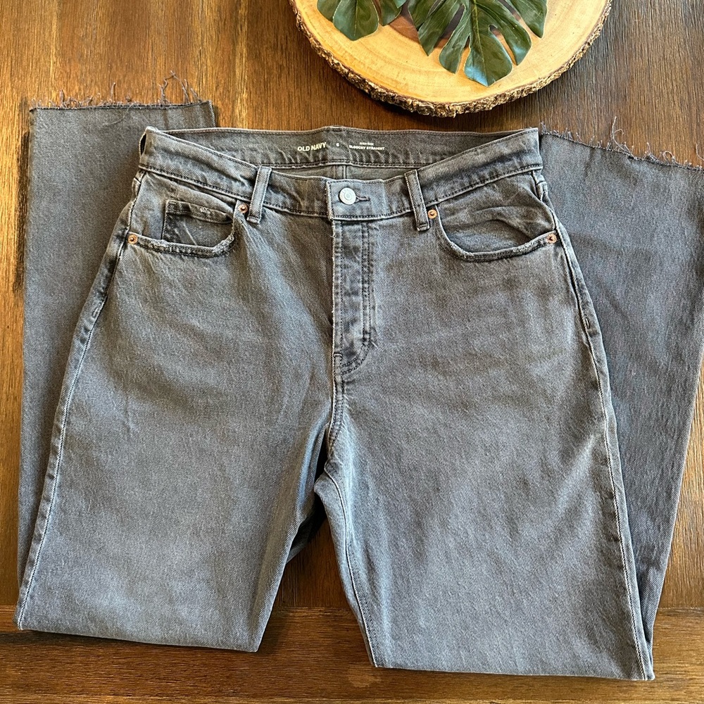Old navy high rise slouchy straight size 6